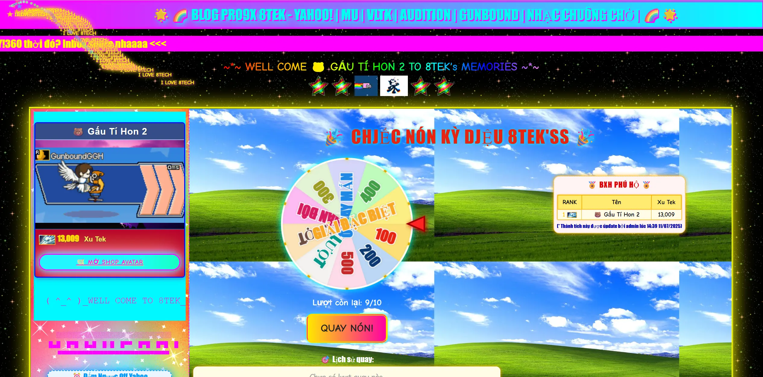 🌈 8TEK Blog – Về lại tuổi thơ dữ dội cùng web retro đậm chất 2K!